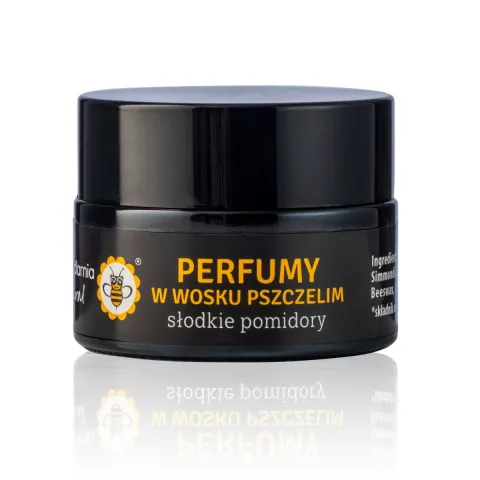 Naturalne perfumy w wosku pszczelim Słodkie Pomidory – Miodowa Mydlarnia