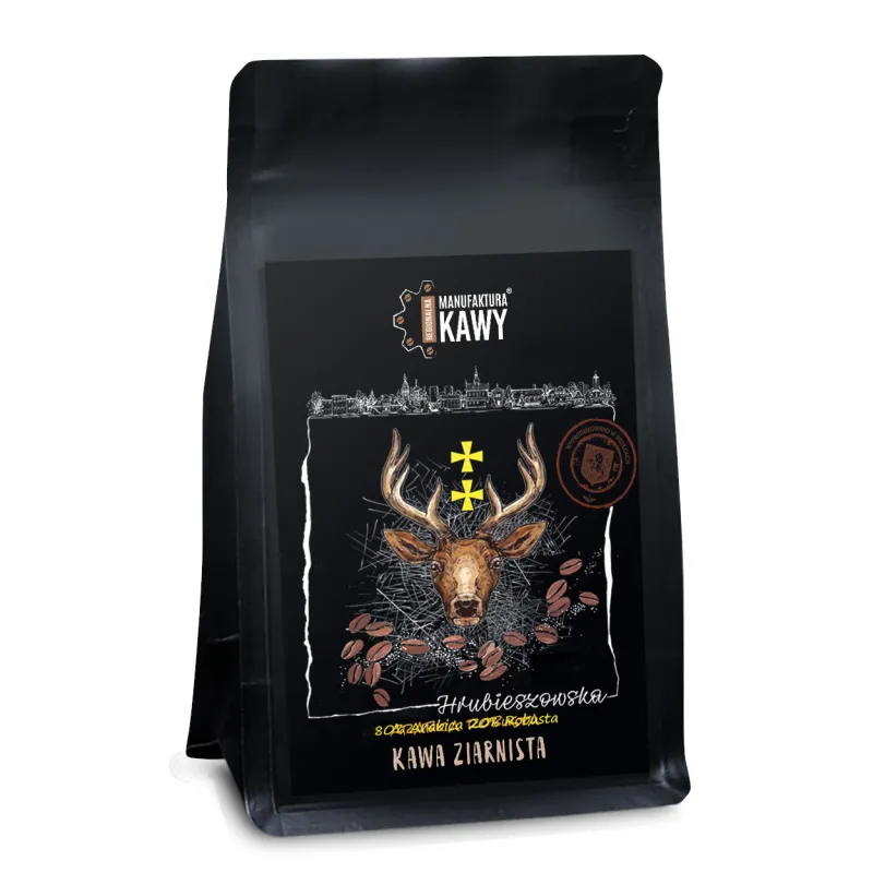 Kawa ziarnista Hrubieszowska 225g – jakość z Regionalnej Manufaktury Kawy