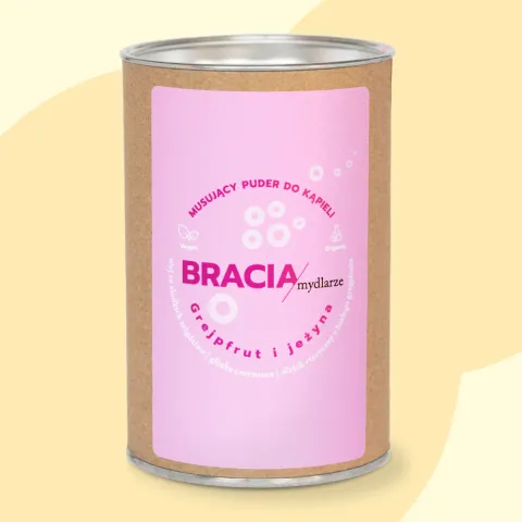 Grejpfrut i jeżyna, musujący puder do kąpieli - kup na Naturi.Love