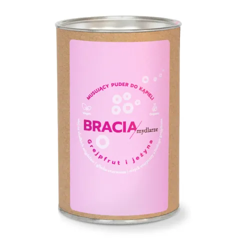 Grejpfrut i jeżyna, musujący puder do kąpieli - kup na Naturi.Love