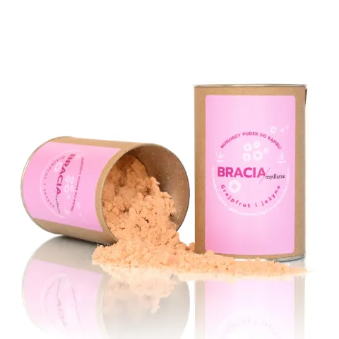 Grejpfrut i jeżyna, musujący puder do kąpieli - kup na Naturi.Love