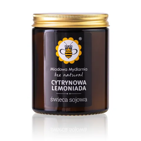 Cytrynowa Lemoniada świeca sojowa 180 ml, Naturi Love