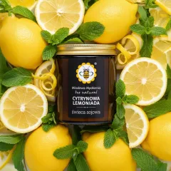 Cytrynowa Lemoniada świeca sojowa 180 ml, Naturi Love