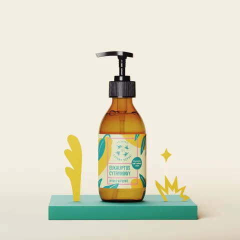 Eukaliptus Cytrynowy, naturalne mydło w płynie 300 ml, kup na Naturi.Love
