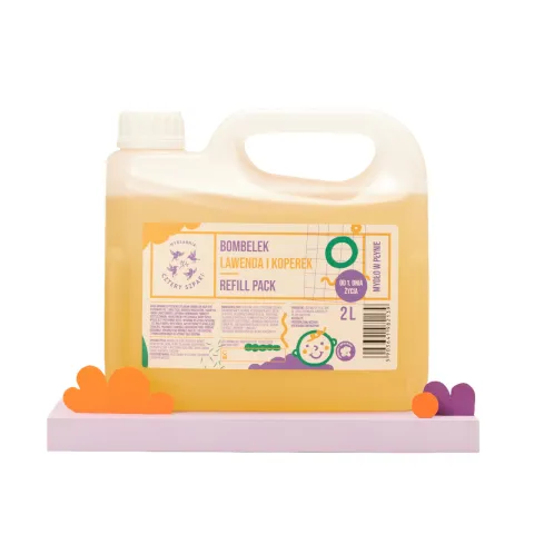 Bombelek Refill 2 l, naturalne mydło w płynie od 1. dnia