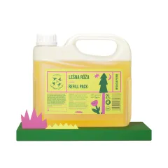 Leśna Róża Refill 2 l, naturalne mydło w płynie do rąk i ciała