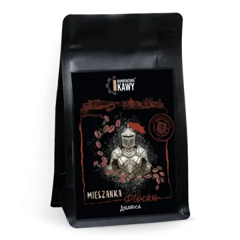 Kawa ziarnista Płocka 225 g, 100% Arabica, średnie palenie