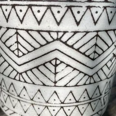 Osłonka doniczki ceramiczna Etno